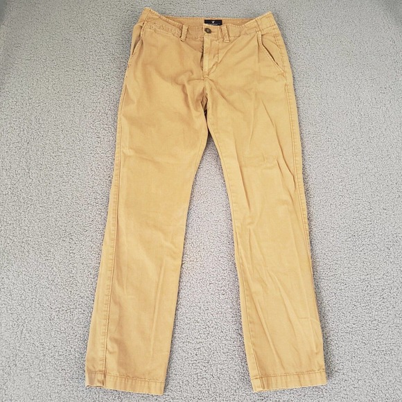 American Eagle Outfitters Other - American Eagle Pant Mens 30x32 (30x30) Brown Chino Slim Straight Fit Business